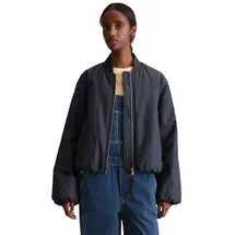 Marc O'Polo DENIM Blouson im Aviator-Stil relaxed fit cropped aus recyceltem Polyester blau XL (42)