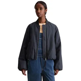 Marc O'Polo DENIM Blouson im Aviator-Stil relaxed fit cropped aus recyceltem Polyester blau XL (42)