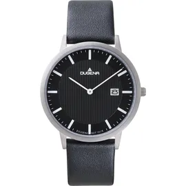 Dugena Herrenuhr 4461058, SILBER/SCHWARZ