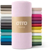 OTTO home Spannbettlaken Paprika Microfaser 140 x 200 cm rosa