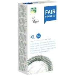 «XL 60» geräumige Fair-Trade-Kondome, CO2-neutral und vegan (8 Kondome) 8 St