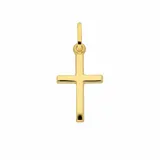 Adelia ́s Kettenanhänger Kreuzanhänger 333 Gold (8K), Goldanhänger Kreuz goldfarben