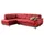 sit&more Eckcouch Kunstleder 2-Sitzer Rot