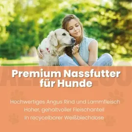 alphazoo Angus Rind + Lamm Nassfutter 6 x 400 g
