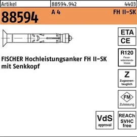 Fischer Hochleistungsanker FH II 15/15 SK 25 Stück