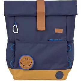 Lässig Kinderrucksack mit Brustgurt Freizeitrucksack wasserabweisend, 15 Liter/Medium Rolltop Backpack navy