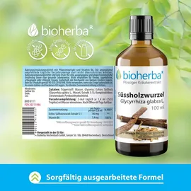 Bioherba Süssholzwurzel Glycyrrhiza glabra L. Tropfen 50 ml
