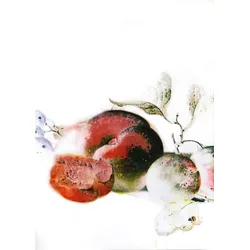 Bild KOMAR "Dessert Fruité", rot (farbe bild(er): rot), B:50cm H:70cm, Papier, Holz, Bilder, Wandbild zur Dekoration - ohne Rahmen