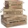 Atmosphera Set aus 3 Kisten Colonial 1-tlg. beige