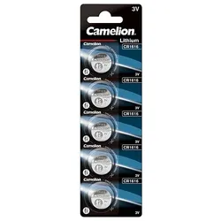 Camelion CR1616 Lithium Knopfzelle 3V - 5 Batterien - 1 x 5er Streifen