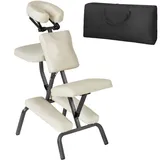 Tectake tectake® Massagestuhl, klappbar, gepolsterte Beinablagen, 80 x 50 x 105 cm
