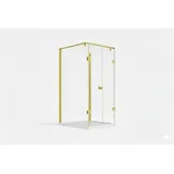 Buylando Emma Komplettdusche 80 x 180 cm rechts Duschkabine Gold