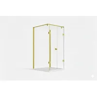 Buylando Emma Komplettdusche 80 x 180 cm rechts Duschkabine Gold