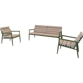 Lesli-Living Lesli Living Lounge-Set "Harper Olive" olivgrün/beige