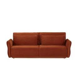 Schlafsofa  mit Bettkasten Palermo ¦ orange ¦ Maße (cm): B: 228 H: 94 T: 113