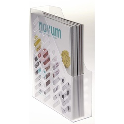 Stehsammler Polystyrol weiß-transparent , DIN C4