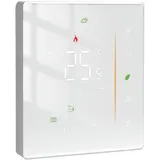 MOES Smart Thermostat WiFi Programmable Room Underfloor Heating Temperature Controller for Gas Boiler Temperature Humidity Weather Station Tuya/Smart Life APP Wireless Control Alexa Google Home