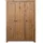 vidaXL Kleiderschrank Panama 118 x 171,5 x 50 cm Braun
