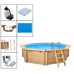 Holzpool - Set Evolution Rund 655 x 136 cm Evolution Basic Plus Set