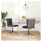 vidaXL Esszimmerstühle 2 Stk. Schwarz Kunstleder