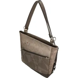 Anekke Sophia Schultertasche Polyurethan Braun/Weiß/Bronze/Mehrfarbig