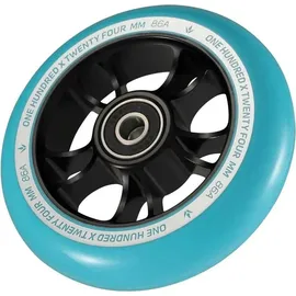 Blunt 10 Spokes Scooter-rad - Black / Turquoise - 100 mm