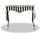 Casa Padrino Barock Konsole 100 x 40 x 85 cm Schwarz/Weiß/Silber