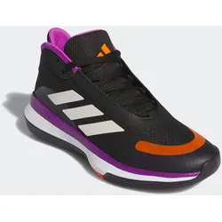 Basketballschuh ADIDAS PERFORMANCE "BOUNCE LEGENDS LOW", Gr. 42, schwarz (core schwarz, lila burst, aurora schwarz), Textil, Synthetik, sportlich, Schuhe
