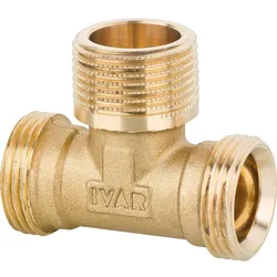 Schraubfitting mit 3/4'' EK (Eurokonusanschluss), T-Stück mit AG [3/4''EK-3/4''AG-3/4''EK]