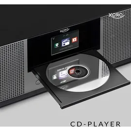 Xoro HMT 600 V2 - Netzwerk-Audioplayer / CD-Player / Radiotuner / DAB-Radiotuner - Grau