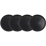 BUTLERS Frühstücksteller 22 cm Schwarz 4er Set