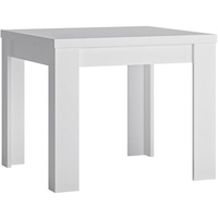 Tisch Esstisch Esszimmertisch Ausziehtisch 90cm ausklappbar 180cm weiß Hochglanz