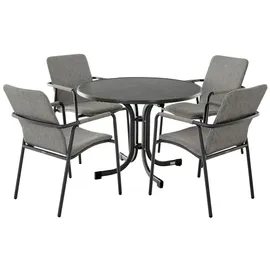 Siena Garden Klapptisch Paco Ø 100 x 71 cm Anthrazit