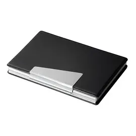 Sigel Visitenkartenetui 9,5 x 6,5 cm Schwarz 20 St.