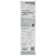 Profilholz Fichte Tanne B-Sortierung Schrägprofil 200 x 9,6 cm 12,5 mm