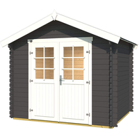 weka Gartenhaus 209 2,5 x 2,5 m graphitgrau