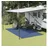 vidaXL Zeltteppich Blau 2,5x2,5 m