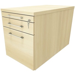 fm Büromöbel Rollcontainer mit Hängeregister Tiefe 80 cm »Oldenburg« einheitliches Dekor königsahorn, 43.4x54x80 cm