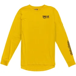 Troy Lee Designs Ruckus Long Sleeve Ride Tee Eyez L - safron