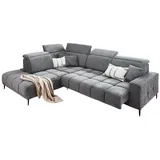 A.Z. Iwaniccy Eckcouch Cord 5-Sitzer Dunkelgrau