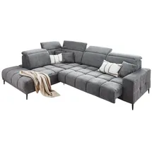 A.Z. Iwaniccy Eckcouch Cord 5-Sitzer Dunkelgrau