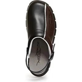 Abeba Dynamic Clog Herren Schwarz/Braun 47