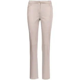 GOLDNER Baumwollhose mit Dehnbund Stoffhose grau 44