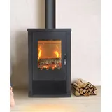 Kaminofen Ofen Holzofen Verso Lheia Schwarz BImSchVII 7,5kw EEK -A Eco Design