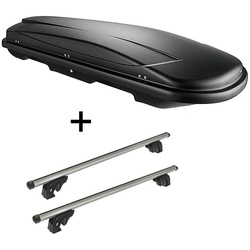 VDP Dachbox, Dachbox JUXT500L+Dachträger LION1 für für Fiat Tempra SW 5Tür 90-96