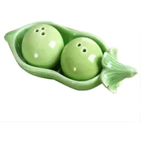 Bontannd Zwei Erbsen in Einem Topf keramiksalz- Und Pfeffer-shakers Hochzeits-Party-Taschen-füllstoff-geschenkset