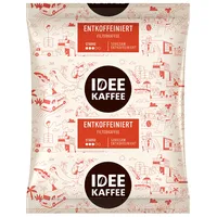 Idee Kaffee ENTKOFFEINIERT Filterkaffee in Kannenportionen, 100x60g gemahlen