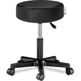 Casaria Verstellbarer Drehhocker - 46/60cm Sitzhöhe - 1 Stück Schwarz