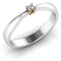 Verlobungsring VR07 585er Weifl-/Gelbgold - 6840