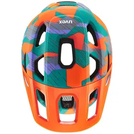 Uvex react jr. 52-56 cm Kinder papaya camo matt 2023